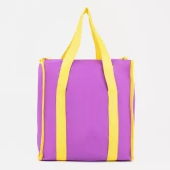 Термосумка на молнии 18 л, цвет сиреневый