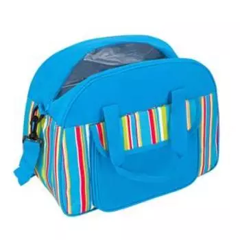 Термосумка на молнии 35 л, цвет голубой