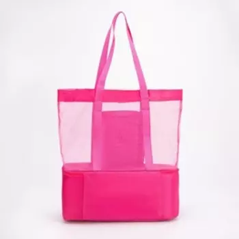 Термосумка на молнии 8 л, цвет розовый