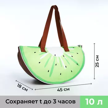 Термосумка на молнии, цвет зелёный