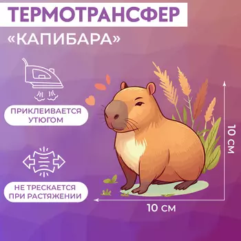 Термотрансфер «Капибара», 10 10 см