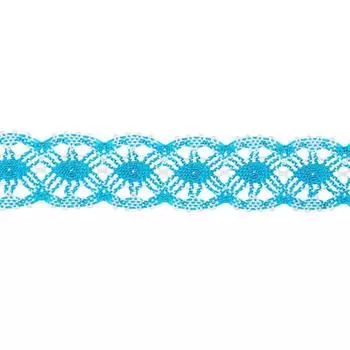 Тесьма плетёная, намотка по 20 метров, сине-белая