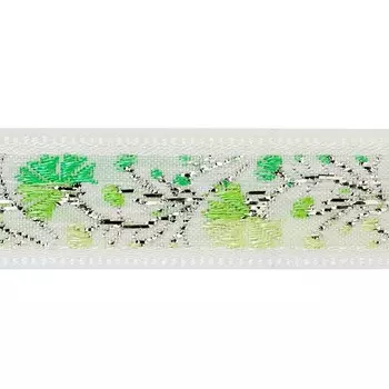 Тесьма жаккардовая 16ммx10м (зеленый)