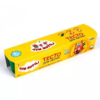 Тесто для лепки «Три Кота» 4 цв. по 50 г