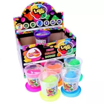 Тесто для лепки в стакане «Неон» МИКС