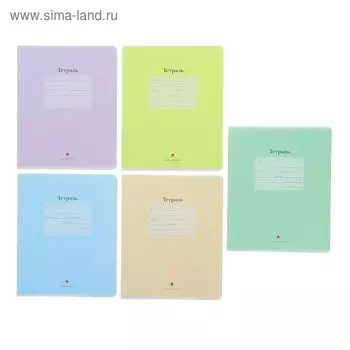 Тетрадь 12 листов в клетку Calligrata, «Люкс», картонная обложка, зелёная