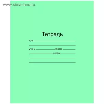 Тетрадь 12 листов в крупную клетку, BG