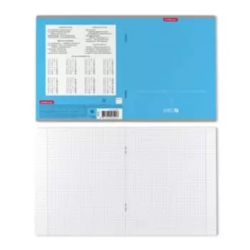 Тетрадь 12 листов в клетку ErichKrause MC-7, обложка мелованный картон, блок офсет, белизна 100%, МИКС