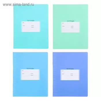 Тетрадь 12 листов в линейку, обложка мелованный картон, блок офсет, МИКС
