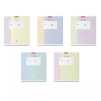 Тетрадь 18 листов в клетку ErichKrause Optima Blocks, обложка мелованный картон, блок офсет, белизна 100%, МИКС