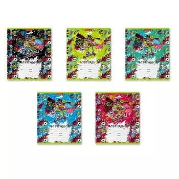 Тетрадь 18 листов в клетку ErichKrause Scooter Master, обложка мелованный картон, блок офсет, белизна 100%, МИКС