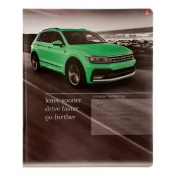 Тетрадь 18 листов в клетку "Машины", обложка мелованная бумага, ВД-лак, МИКС