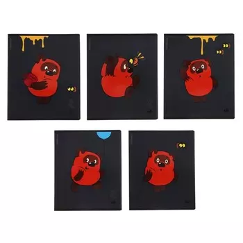 Тетрадь 48 листов в клетку, ErichKrause «Винни-Пух», обложка мелованный картон, МИКС