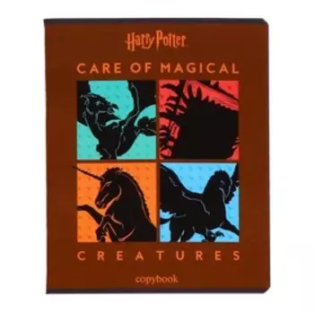 Тетрадь 48 листов в клетку "Гарри Поттер", обложка мелованный картон, выборочный лак, МИКС
