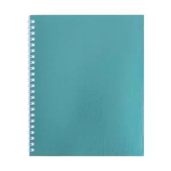 Тетрадь 48 листов в клетку на гребне Metallic, обложка бумвинил, тиснение, блок офсет, цвет мятный