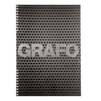 Тетрадь А4, 48 листов в клетку, на гребне, "Графо", обложка картон, блок офсет, МИКС