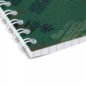 Тетрадь 48 листов в клетку на гребне "Камуфляж", обложка мелованный картон, выборочный УФ-лак, блёстки, блок офсет