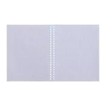 Тетрадь 48 листов в клетку, на гребне Metallic, обложка бумвинил, тиснение, блок офсет, розовая