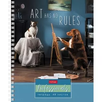 Тетрадь 48 листов в клетку на гребне «Профессионалы», обложка мелованный картон, блок офсет 65 г/м, МИКС