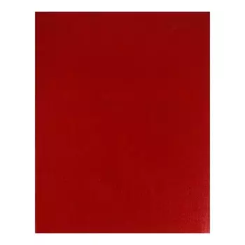 Тетрадь 48 листов в клетку, Metallic, обложка бумвинил, красная