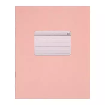 Тетрадь 48 листов в клетку "Персиковая", обложка мелованная бумага, блок №2, белизна 75% (серые листы)