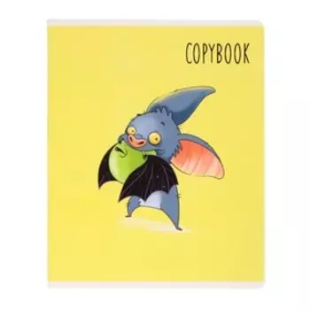 Тетрадь 48 листов, в клетку, "Супер Мышь", обложка мелованный картон, выборочный твин-лак, ассорти