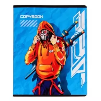 Тетрадь 48 листов, в клетку, "Супергерои", обложка мелованный картон, выборочный твин-лак, ассорти