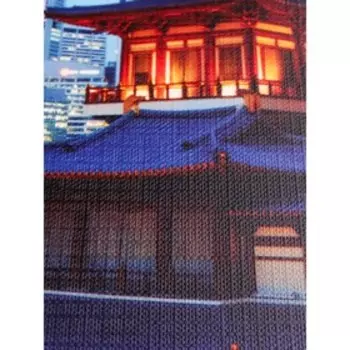 Тетрадь 48 листов в клетку "Завораживающая архитектура", обложка мелованный картон, тиснение лён, блок офсет, МИКС