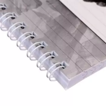 Тетрадь 48 листов в линованная на гребне Flower art, обложка мелованный картон, матовая ламинация, тиснение, блок 70 г/м²