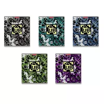 Тетрадь 48л кл ErichKrause Pixel Game, выборочный УФ-лак, микс