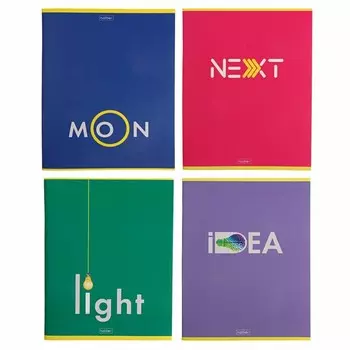 Тетрадь 60 листов, в клетку "Образное мышление", обложка мелованный картон, матовая ламинация, блок офсет 65г/м 5В, МИКС