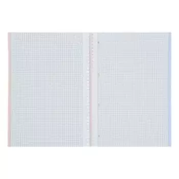 Тетрадь 80 листов в клетку на гребне "Краски дня", обложка мелованный картон, УФ-лак, цветной срез