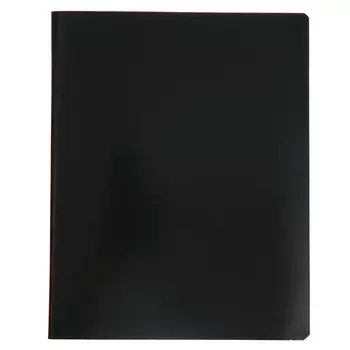 Тетрадь 96 листов в клетку "Черный", обложка мелованный картон, ВД-лак