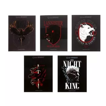 Тетрадь 96 листов, в клетку, "Игра престолов", обложка мелованный картон