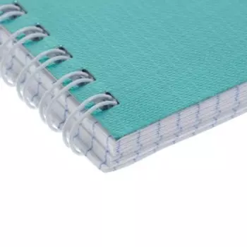 Тетрадь 96 листов в клетку на гребне "Мята. METALLIC", обложка бумвинил, блок офсет