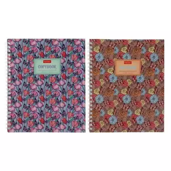 Тетрадь 96 листов в клетку на гребне "В аромате грез", обложка мелованный картон, матовая ламинация, МИКС