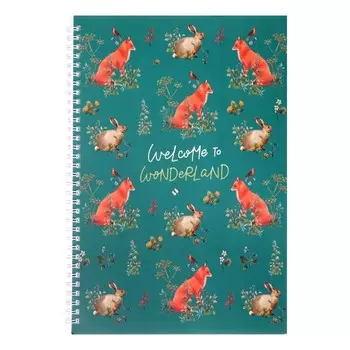 Тетрадь А4, 96 листов в клетку на гребне "Лесная сказка", обложка мелованный картон, матовая ламинация