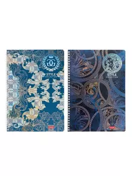 Тетрадь А4 96л кл Hatber "От Кутюр. Выпуск №2", на гребне, многоур перф, 3D фольг 2В МИКС