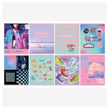 Тетрадь 48 листов в линию BG "Девочки", обложка мелованный картон, МИКС