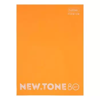 Тетрадь на 4-х кольцах А4, 80 листов в клетку NEWtone PASTEL Оранж, глянцевая ламинация