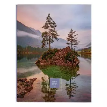 Тетрадь на кольцах 120 листов в клетку "Красота природы", твёрдая обложка, глянцевая ламинация, со сменным блоком, блок офсет