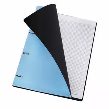 Тетрадь на кольцах А4 120л кл BRAUBERG VISTA, "Пастельная",обл иск кож, бл 70 г/м2
