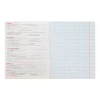 Тетрадь предметная Контрасты, 48 листов в клетку "Физика" со справочным материалом, блок 60 г/м2, гибридный УФ-лак