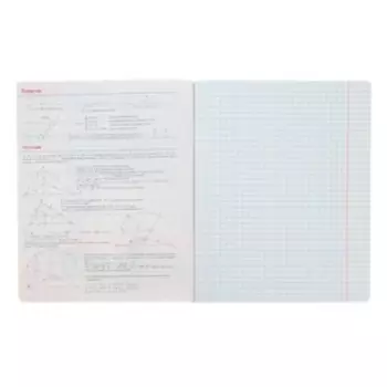 Тетрадь предметная Контрасты, 48 листов в клетку "Геометрия" со справочным материалом, блок 60 г/м2, гибридный УФ-лак