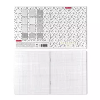 Тетрадь предметная 48 листов в клетку ErichKrause "Ассоциации: Биология", обложка мелованный картон, блок офсет 100% белизны, матовая ламинация, тисне