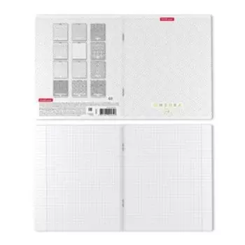 Тетрадь предметная 48 листов в клетку ErichKrause "Ассоциации: Физика", обложка мелованный картон, блок офсет 100% белизны, матовая ламинация, тиснени