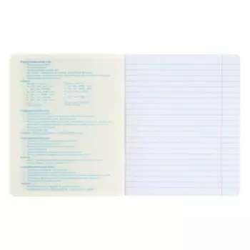 Тетрадь предметная, 48 листов в клетку, Русский язык, мелованный картон, скруглённые углы