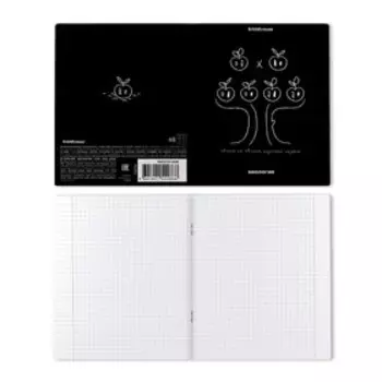 Тетрадь предметная 48 листов в линейку Биология, ErichKrause "Зри в корень", обложка дизайнерский картон, трафаретная печать, блок офсет белизной 100%