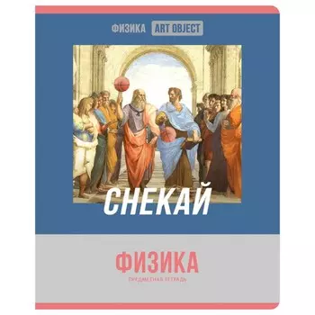Тетрадь предметная Art object, 48 листов в клетку "Физика", обложка мелованный картон, блок офсет 60 г/м2, белизна 90-92%