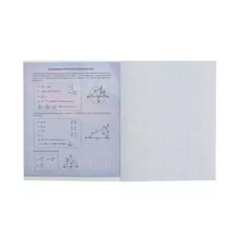 Тетрадь предметная 48 листов в клетку, Calligrata «Герб. Геометрия»